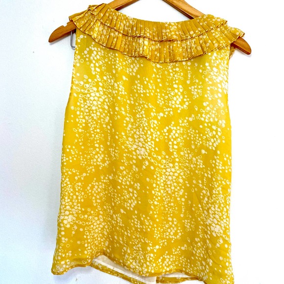 Boden Sunflower Ruffle Neck Blouse - Picture 4 of 8